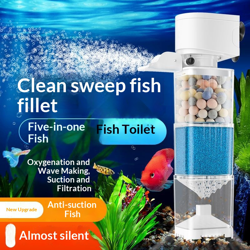 Aquarium Marine Filter - 6 In1 Aquarium Filter Pump Fish