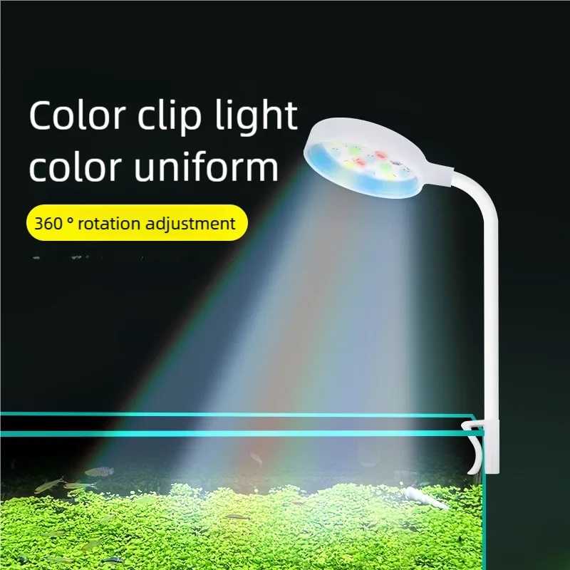 Marine Aquarium Lamp - 3W LED Clip-On Aquarium Light Full