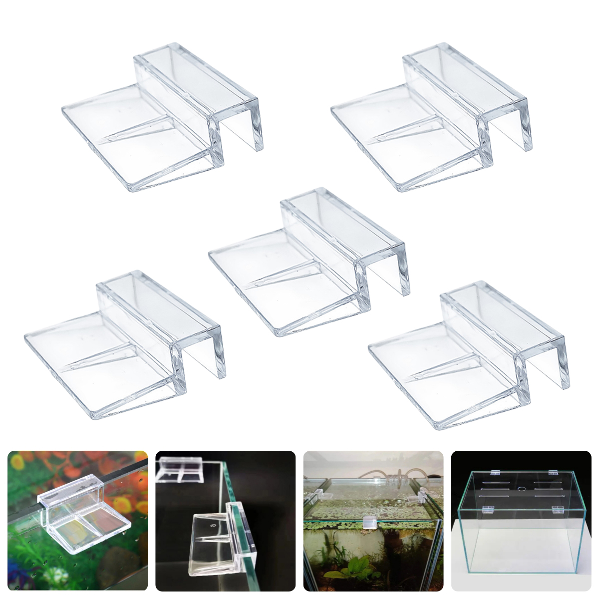 10Pcs Transparent Acrylic Fish - Aquarium Marine Filter reseña y precio