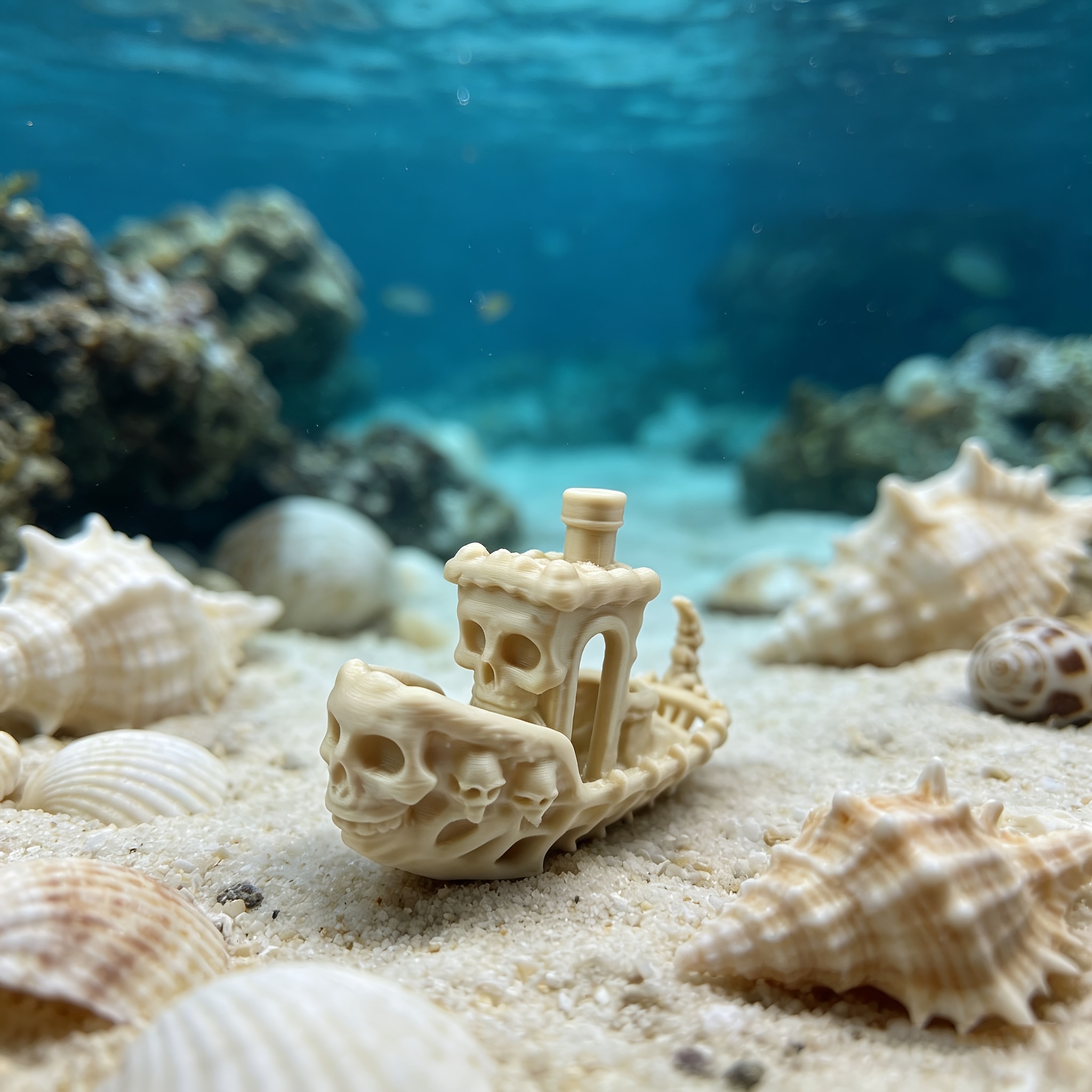 Mysterious Skull Pirate Ship M - Aquarium Marina reseña y precio