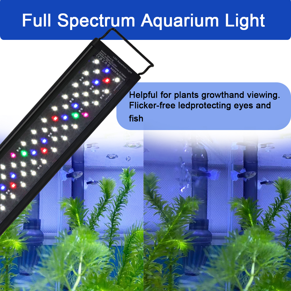 12-30 Inch Fish Tank Full Spec - Marine Aquarium Lamp reseña y precio