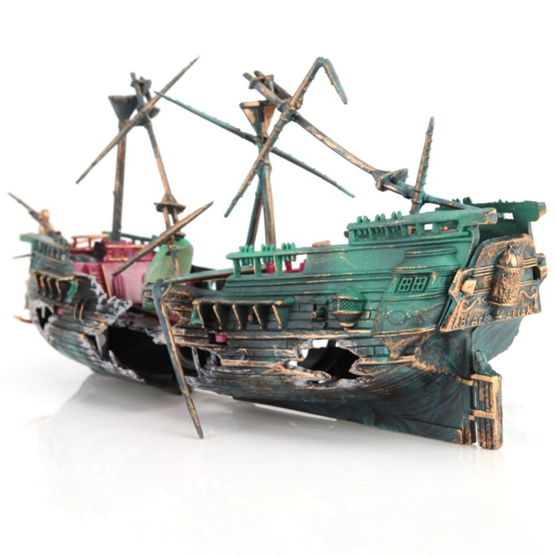 Large Aquarium Decoration Boat - Aquarium Marina reseña y precio