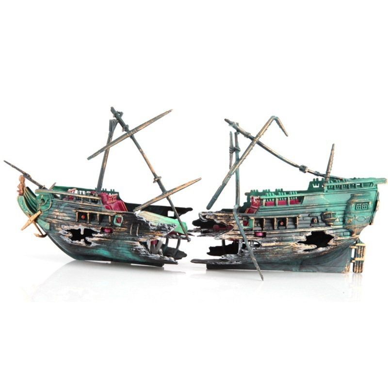 Large Aquarium Decoration Boat - Aquarium Marina reseña y precio