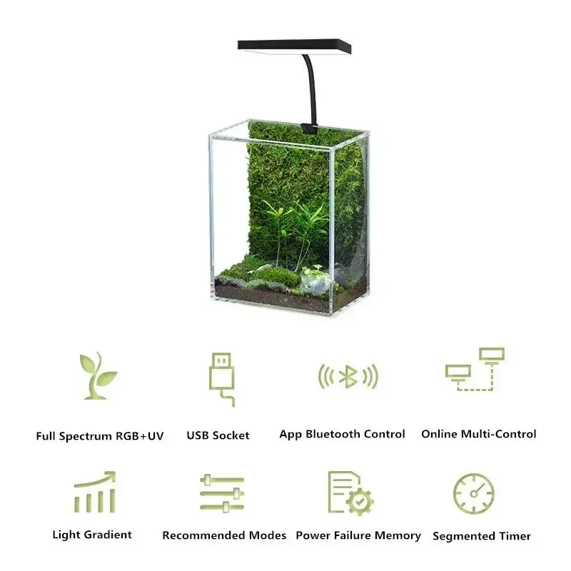 WEEK AQUA Mini 9 Pro USB Nano  - Marine Aquarium Lamp reseña y precio