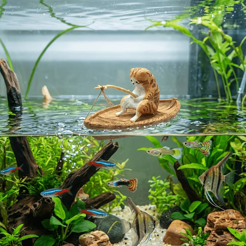 Creative Cat Fishing Boat Aqua - Aquarium Marina reseña y precio