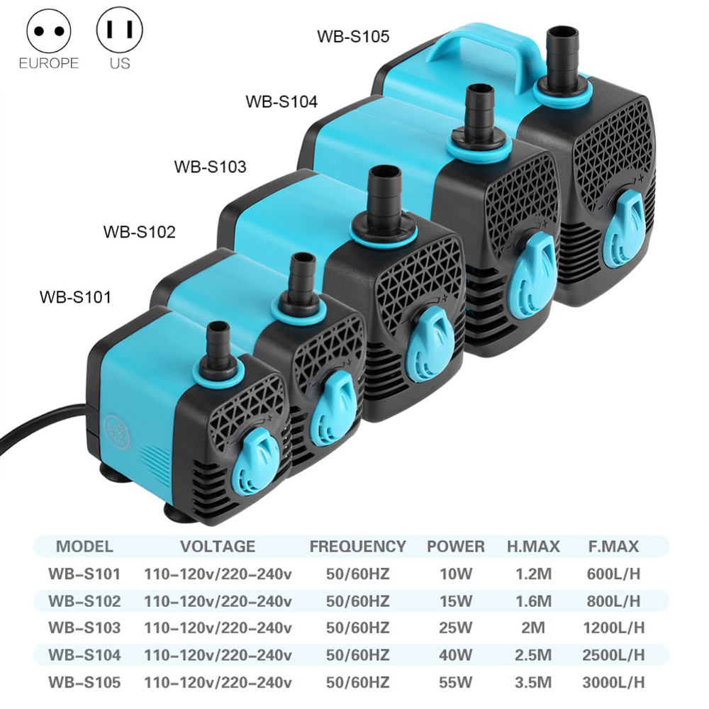 220V Ultra Quiet Submersible W - Aquarium Marine Filter reseña y precio