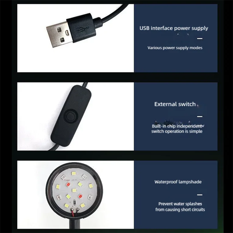 USB LED Fish Tank Clip Lamp Hi - Marine Aquarium Lamp reseña y precio