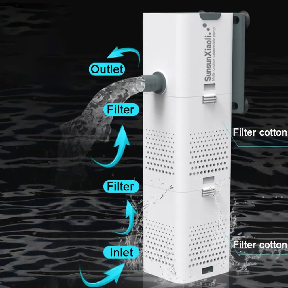 3 In 1 Aquarium Filter Pump Aq - Aquarium Marine Filter reseña y precio