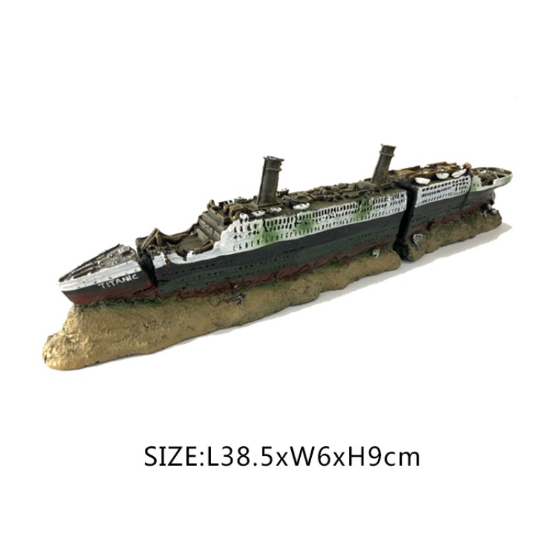 Titanic Wreck Fish Tank Decora - Aquarium Marina reseña y precio